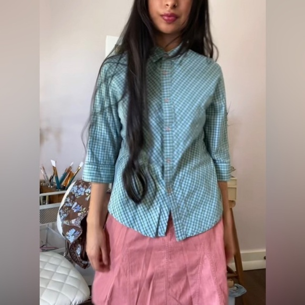 Arizona Jean‎ plaid button down shirt